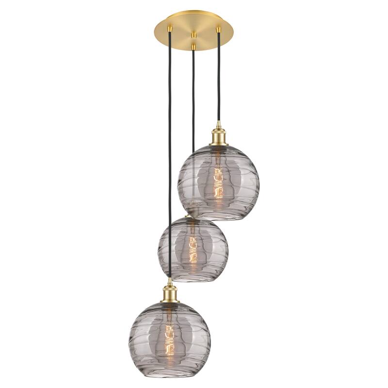 Innovations Lighting 113B-3P 36 17 Athens Deco Swirl Pendant Athens