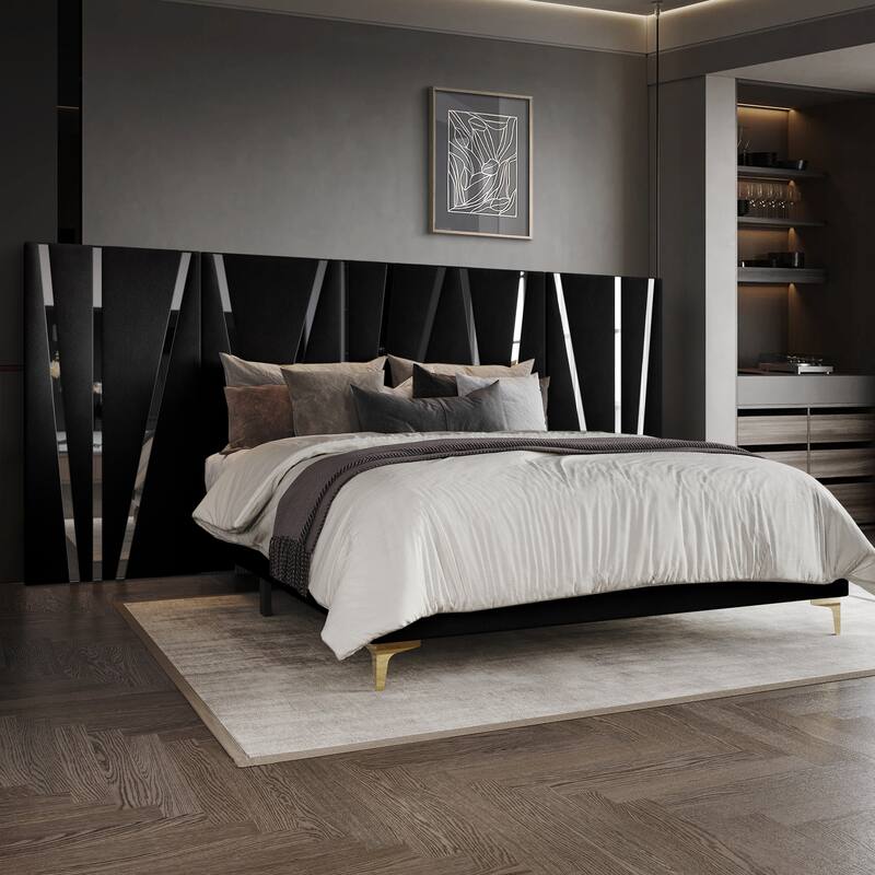 CraftPorch Contemporary Luxury Wall Panel Bed