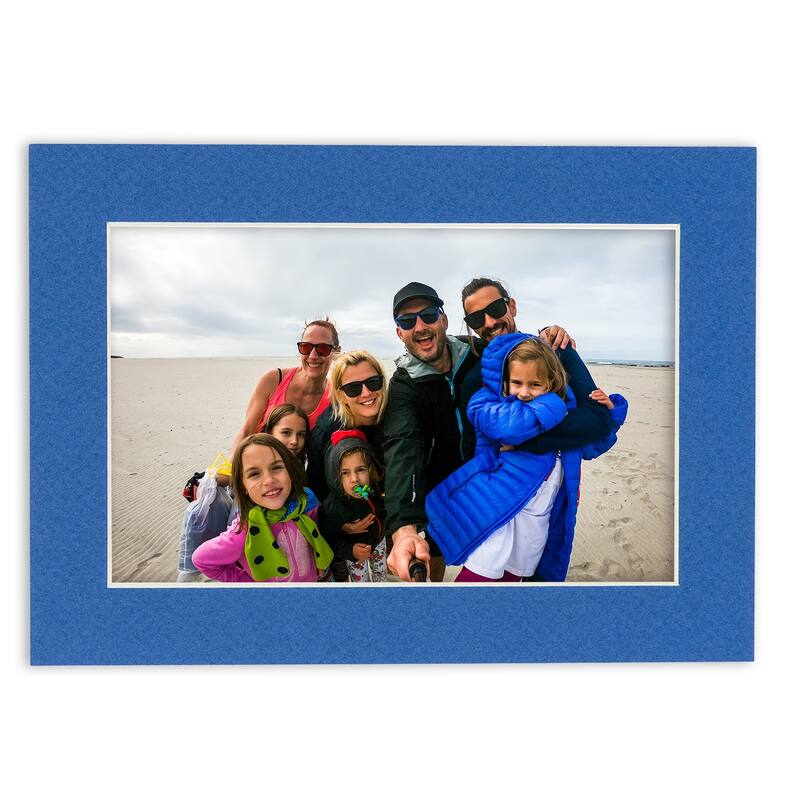 12x12 Mat for 8x8 Photo - Royal Blue Matboard for Frames Measuring 12 x 12 Inches - To Display Art Measuring 8 x 8 Inches