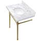 Option Marble White / Brushed Brass