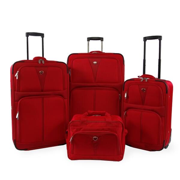 slide 1 of 3, Pacific Coast Royale Collection 4-piece Softside Luggage Set