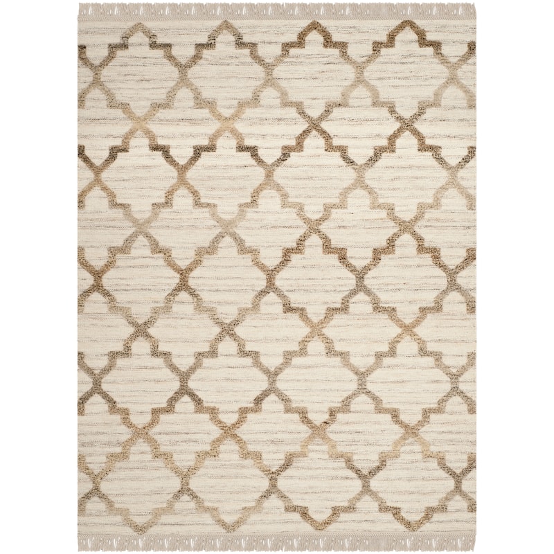 SAFAVIEH Hand-knotted Kenya Xhoana Southwestern Tribal Wool Rug - 6' x 9' - Natural