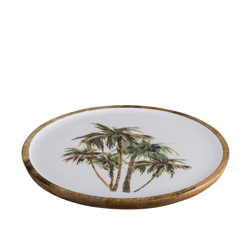 Mango Wood Plate with print