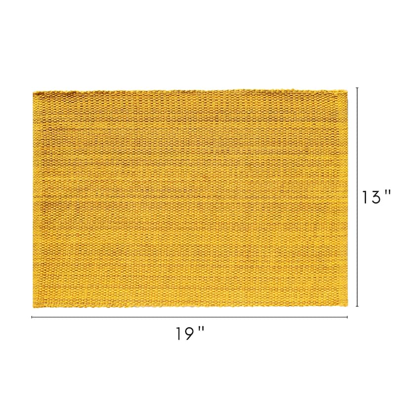 Fabstyles Casual Classic Cotton Placemat Set of 6 - 13x19