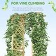 preview thumbnail 4 of 7, Outsunny 7.5FT Garden Arch Trellis with Foldeable Planter Boxes for Climbing Vines, Outdoor Wooden Garden Arbor