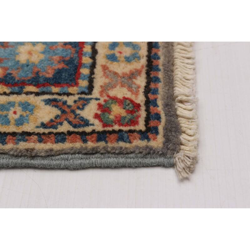 ECARPETGALLERY Hand-knotted Uzbek Ghazni Grey Wool Rug - 2'9 x 6'1