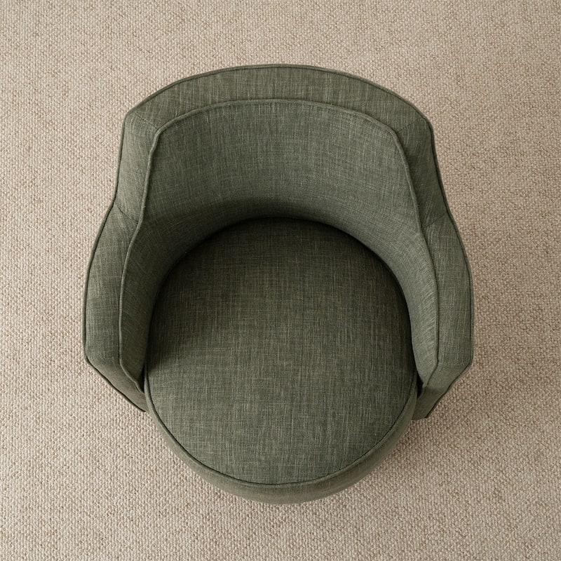 19" Upholstered Swivel Dining Chair