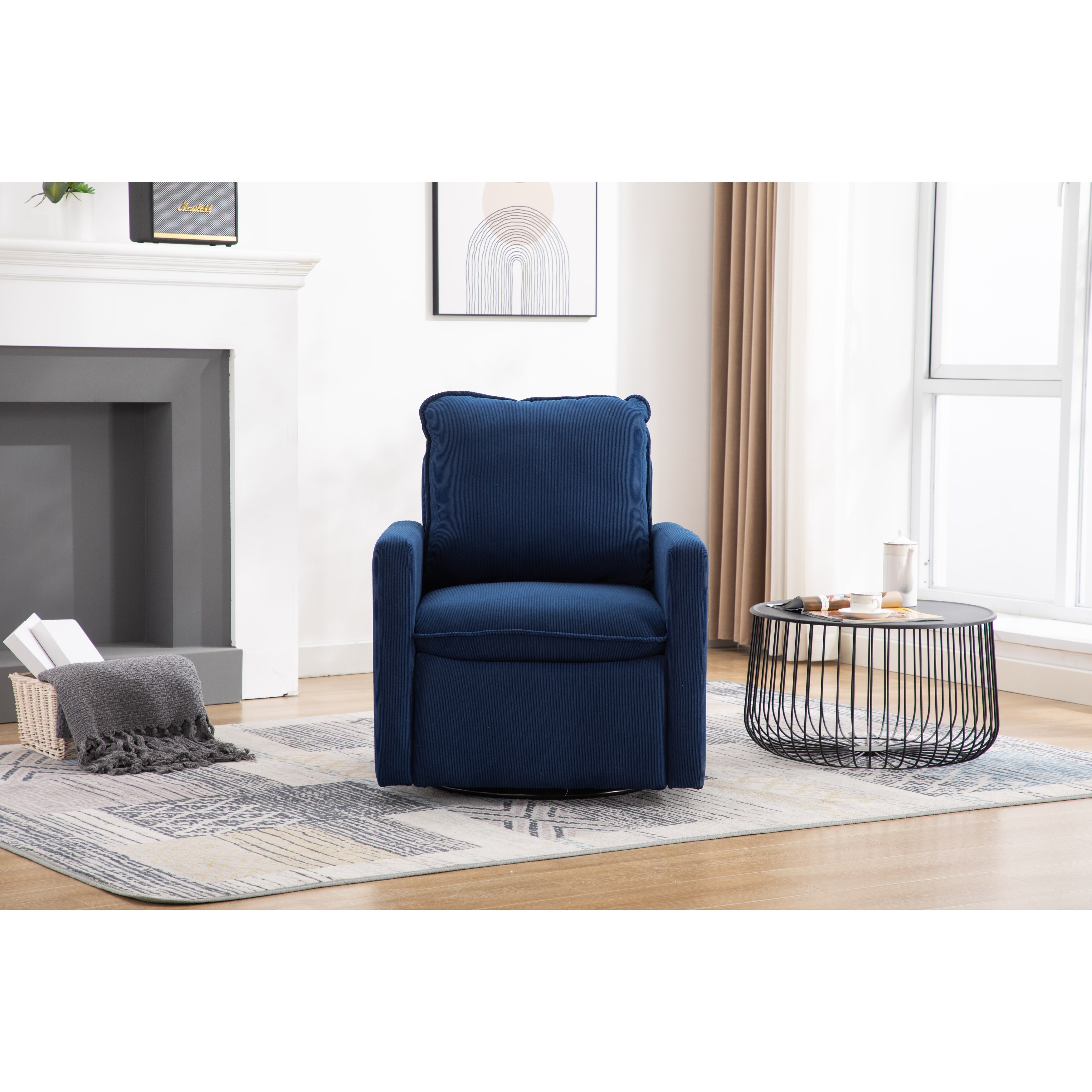 INS Lamb Wool Single Sofa Lounge Living Room Chair Ergonomic