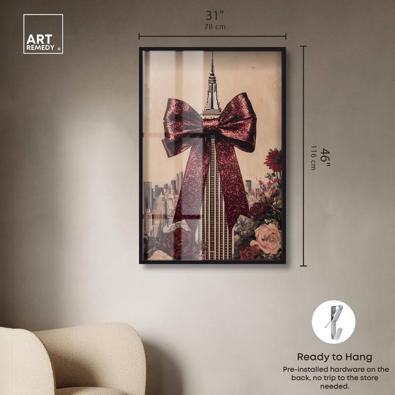 Sparkling Empire State Building Shadowbox by Art Remedy