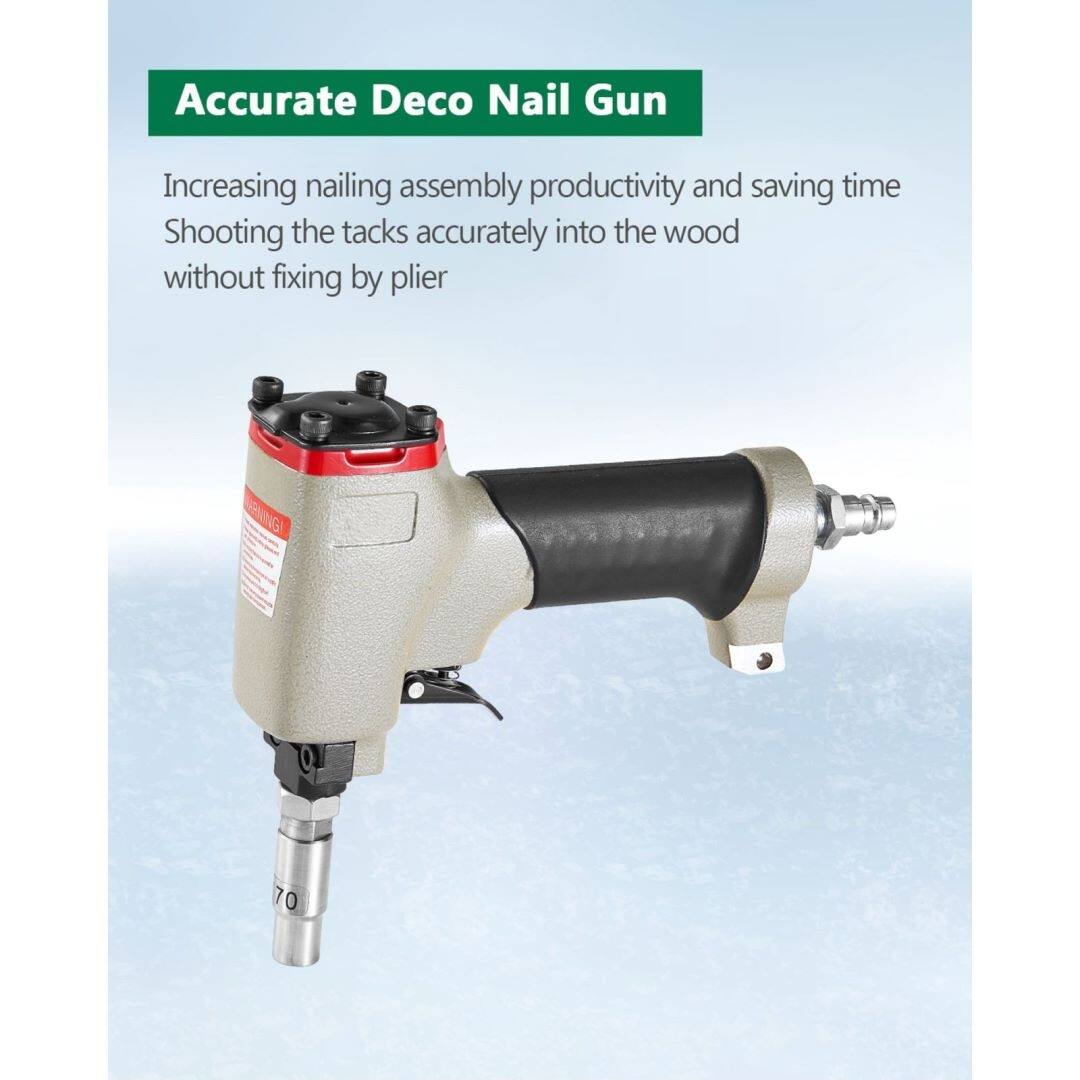 Diameter 29/64inch Tack Gun Pneumatic Decorative Naile Bed Bath