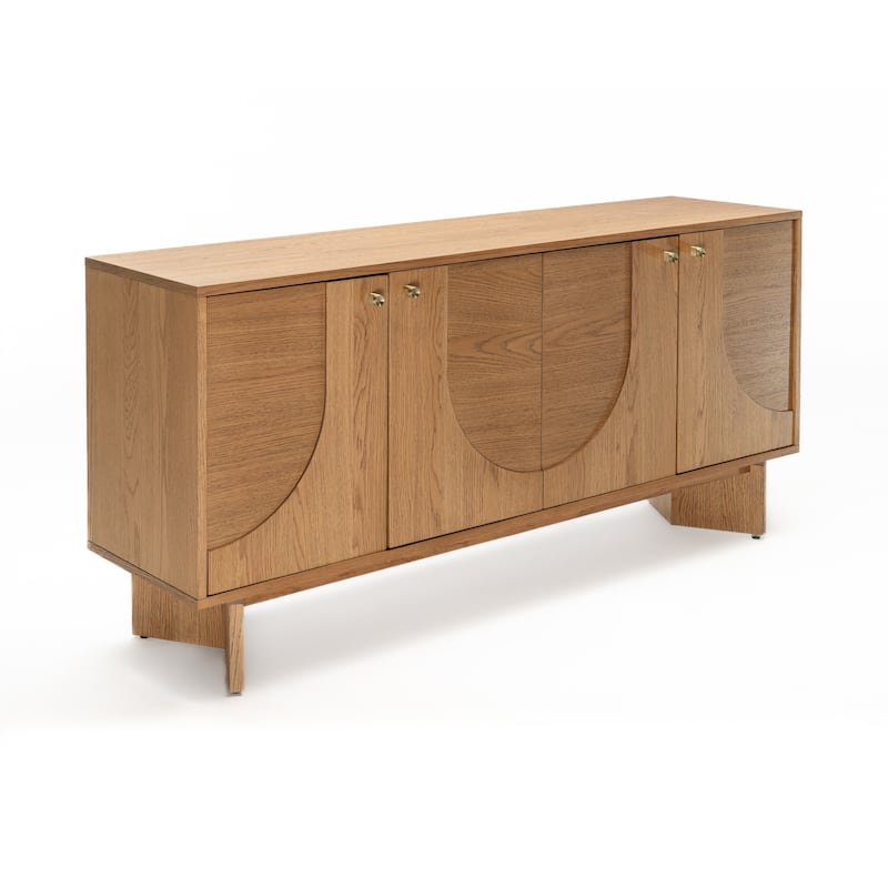 Studio London Modern Sideboard Oak Storage Cabinet and Buffet Console