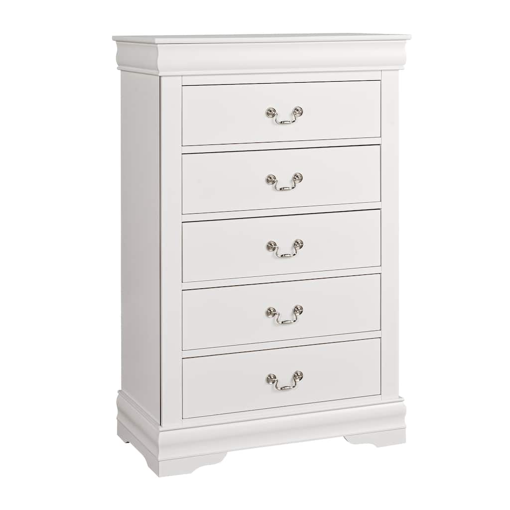 Modern Solid Wood Chest Drawers with 5-Drawer