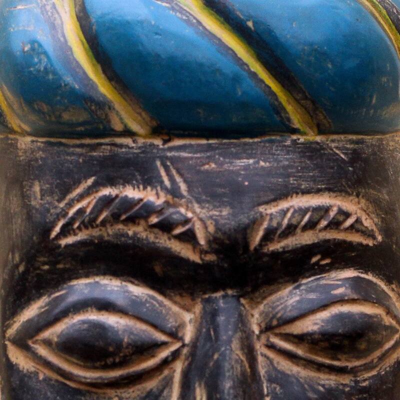 Novica Handmade Zacchaeus African Wood Mask