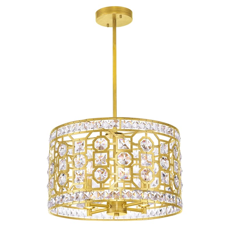 Belinda 4 Light Chandelier With Champagne Finish - Champagne