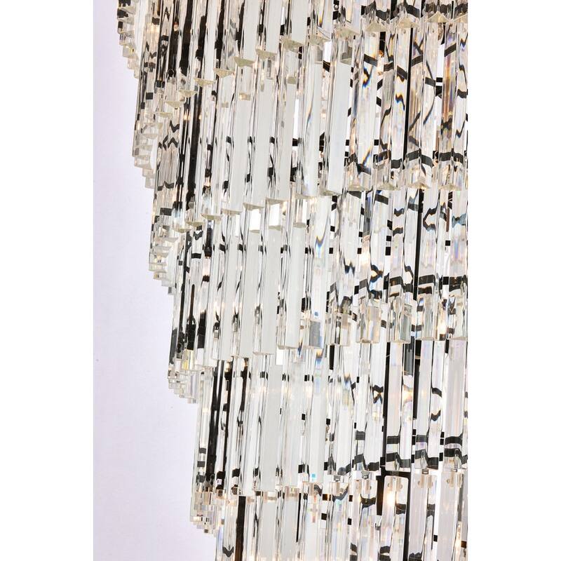 Indigo Home 48 inch spiral crystal chandelier