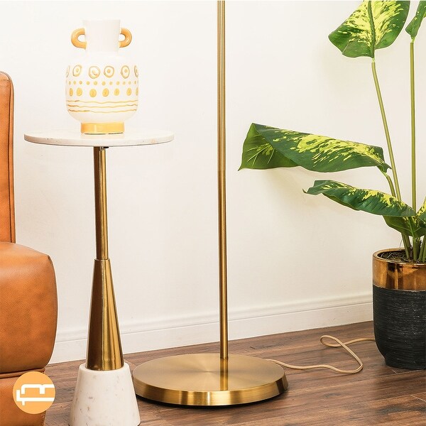 Radiant Harmony Offset Brass Base Floor Lamp Bed Bath Beyond 40879392