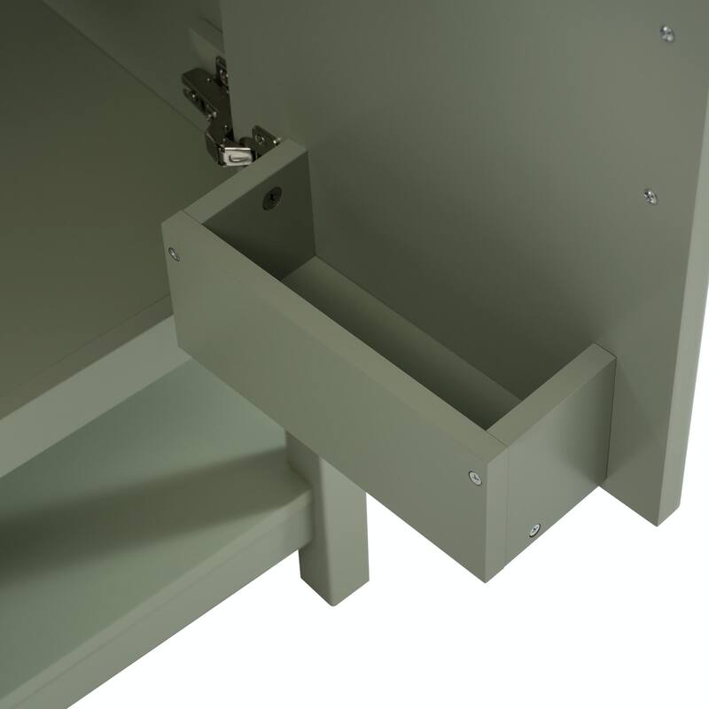 30-Inch Bathroom Vanity with Ceramic Sink and Versatile Storage