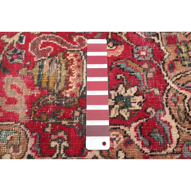 ECARPETGALLERY Hand-knotted Antalya Vintage Red Wool Rug - 6'7 x 9'9