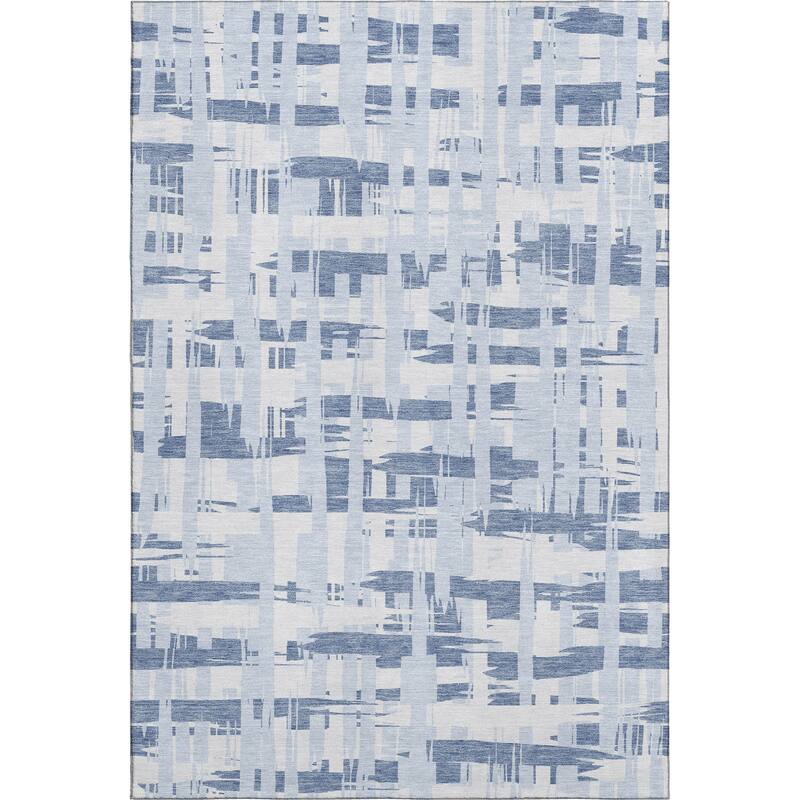 Premium Washable Super Soft Contemporary Plaid Mayfield Rug