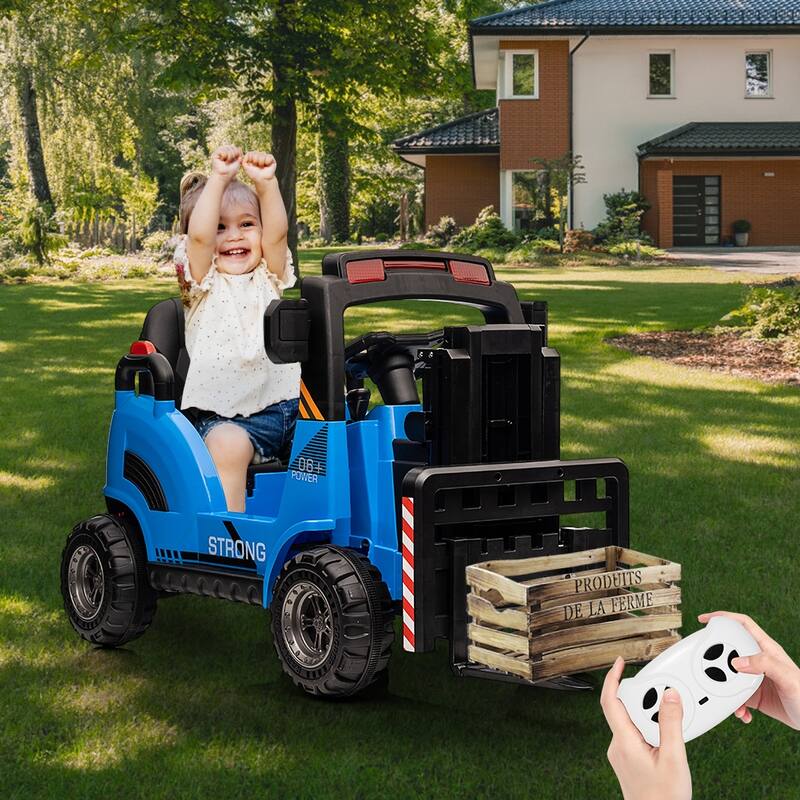 12V Kids Ride-On Forklift Truck with Remote Control,
