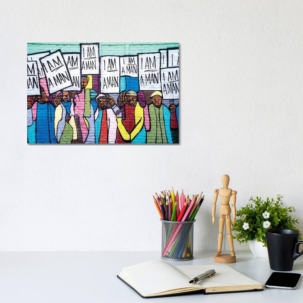 iCanvas "I Am A Man Graffiti " by Susanne Kremer Canvas Print