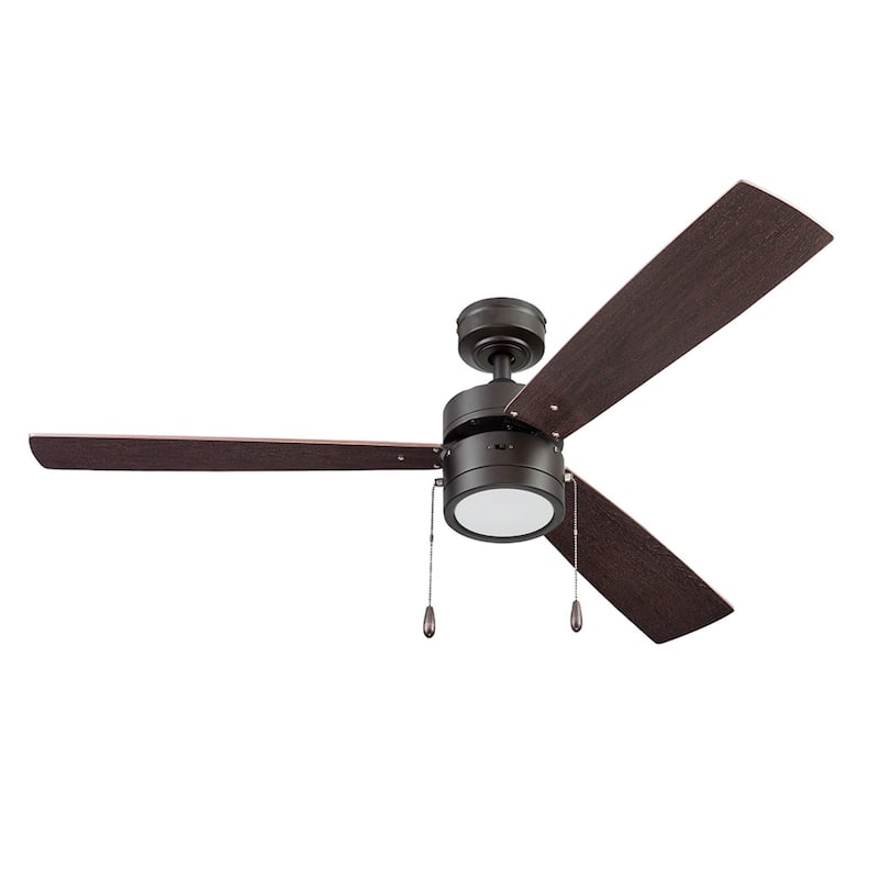 52" Prominence Home Madrona Indoor Ceiling Fan, Painted Gun Metal - 52