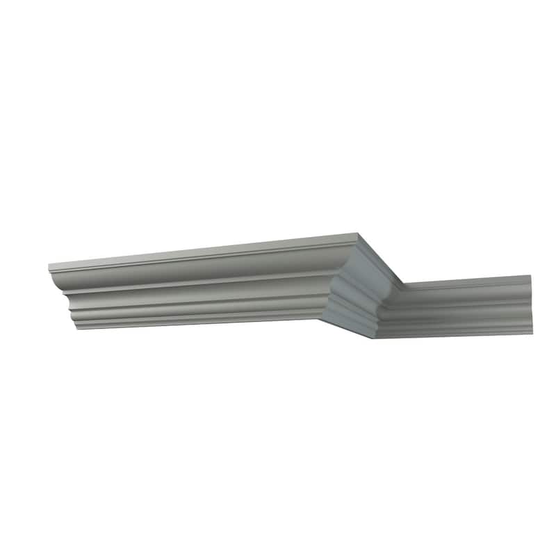 3 1/2"H x 2 7/8"P x 4 1/2"F x 94 1/2"L Shia Crown Moulding - 1-Pack