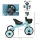 preview thumbnail 19 of 38, Kids Tricycle for Toddlers Age 2-5 with Adjustable Seat