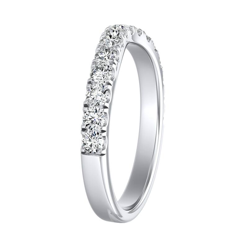 Auriya 5/8ctw Contoured Diamond Wedding Band 14k Gold