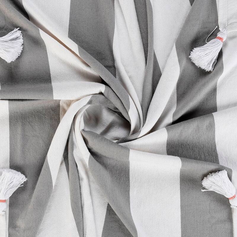 Sevita Cabana Striped Throw Blanket with Tassels