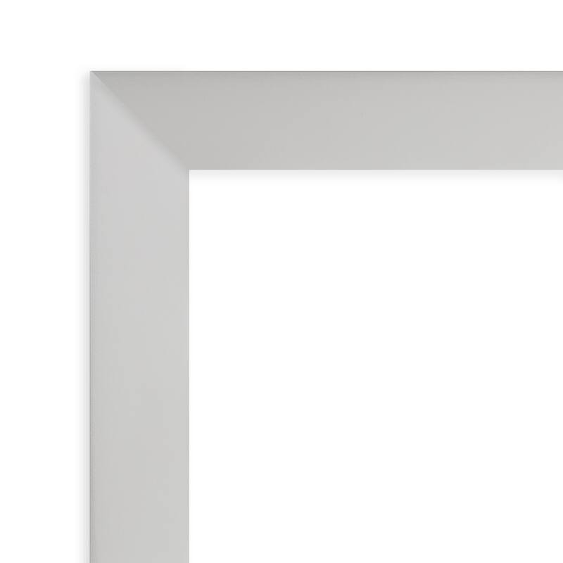 Amanti Art Low Luster Silver Framed Dry Erase Magnetic Board