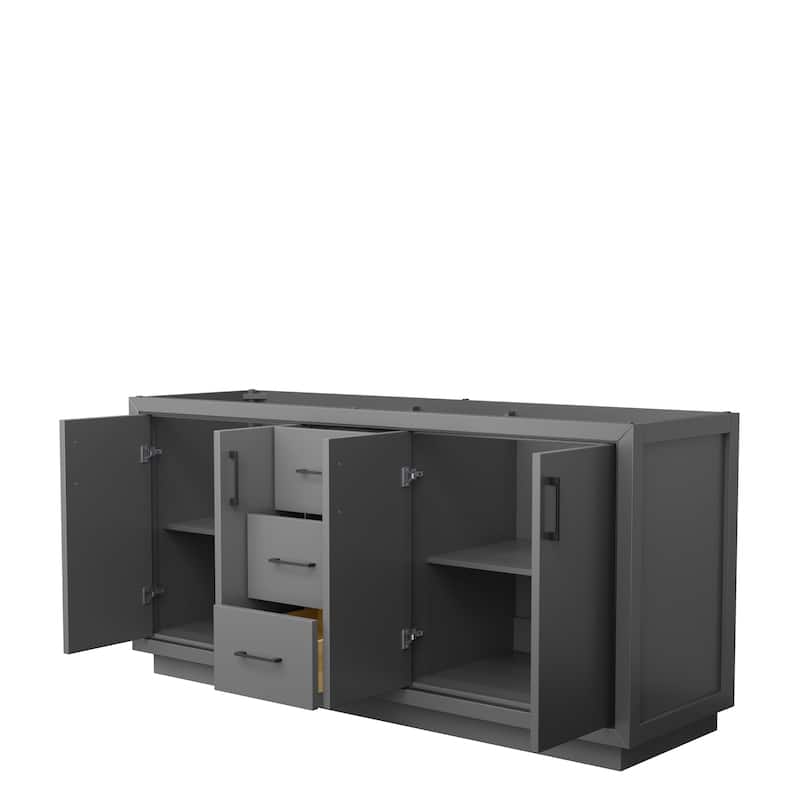 Icon Double Bathroom Vanity Cabinet, No Mirror