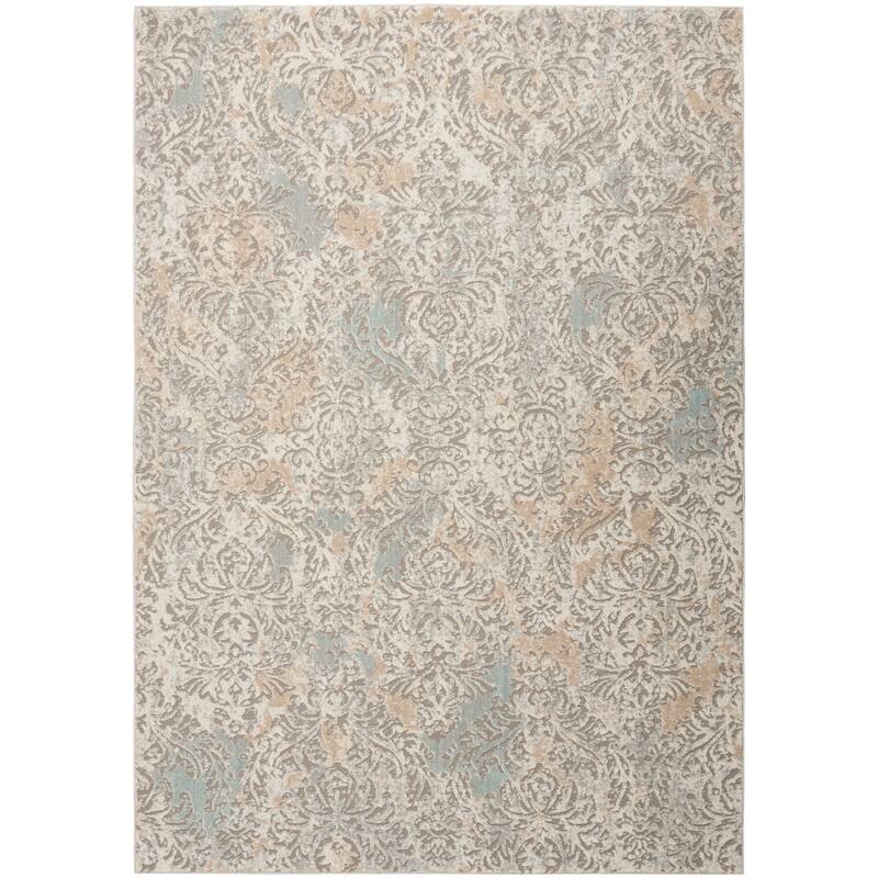 Nourison Marmara Contemporary French Country Damask Area Rug