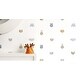 preview thumbnail 3 of 4, Galerie Wallcoverings Little Explorers 2 Animal Happy Heads Non-woven Matte Wallpaper Roll