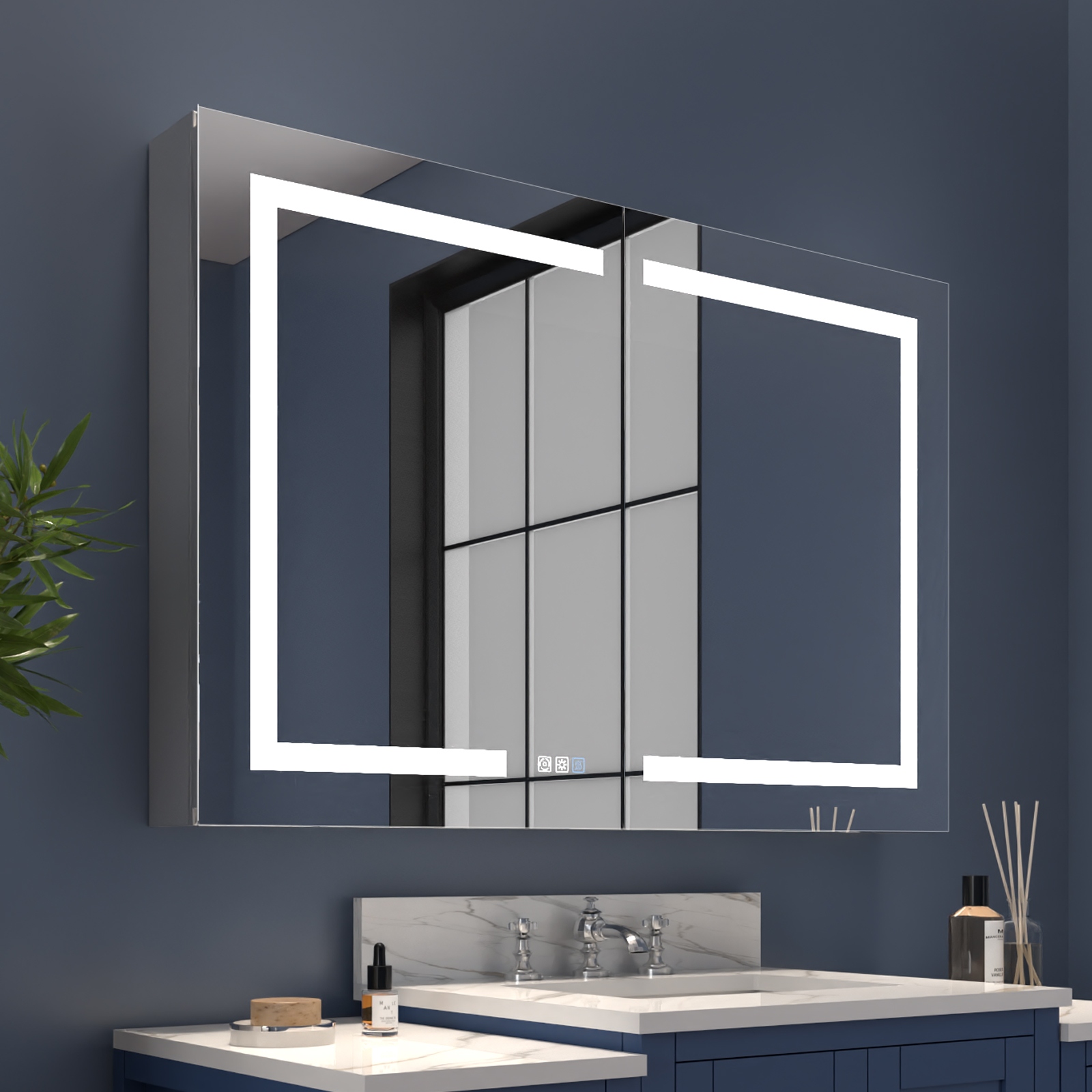 36 x 36 medicine deals cabinet with lights