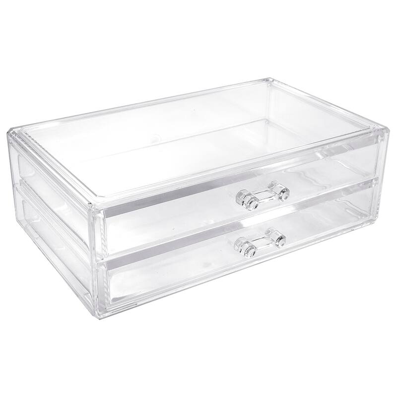 Sorbus Stackable Acrylic Drawers - Clear Storage Drawers for Organizing Make up Palettes, Bathroom Supplies, and More