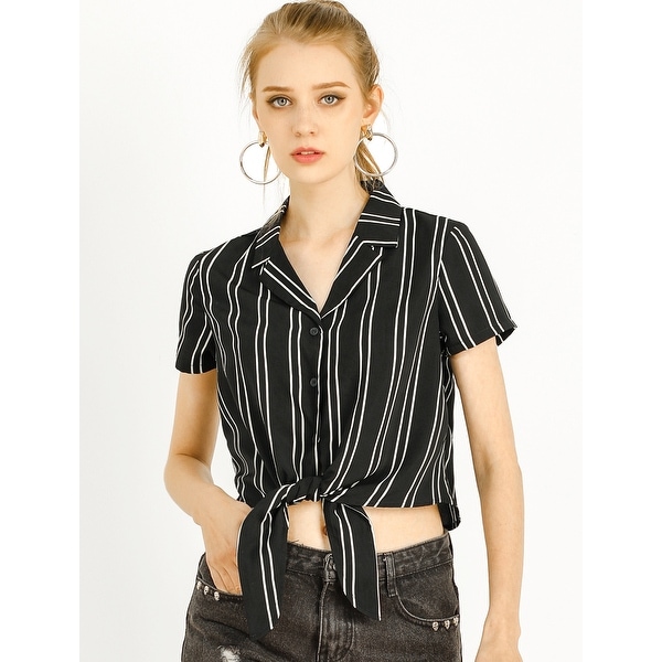 striped button up shirt womens