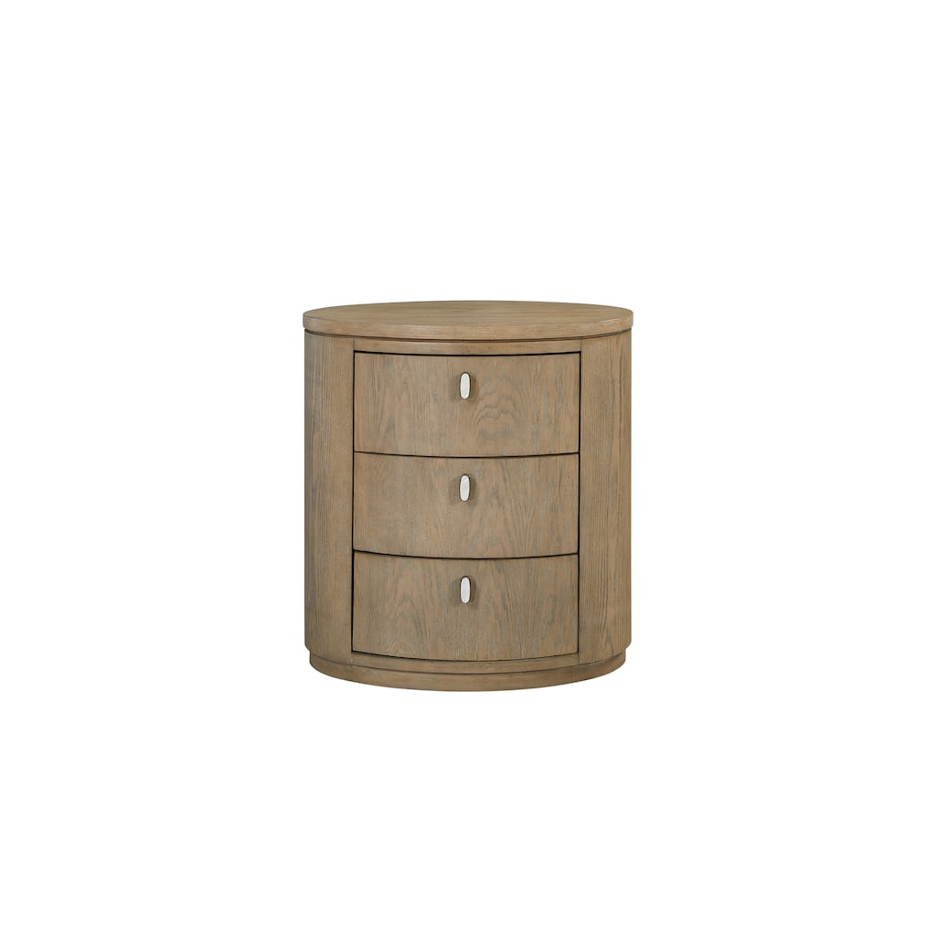 Oval Nightstand - Toffee