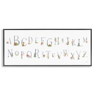 Stupell Country Cottage Alphabet Framed Giclee Art Design By Rachel ...