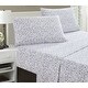 preview thumbnail 2 of 2, Printed Design Cotton Collection 400TC Hemstitch Little Lili Sheet Set