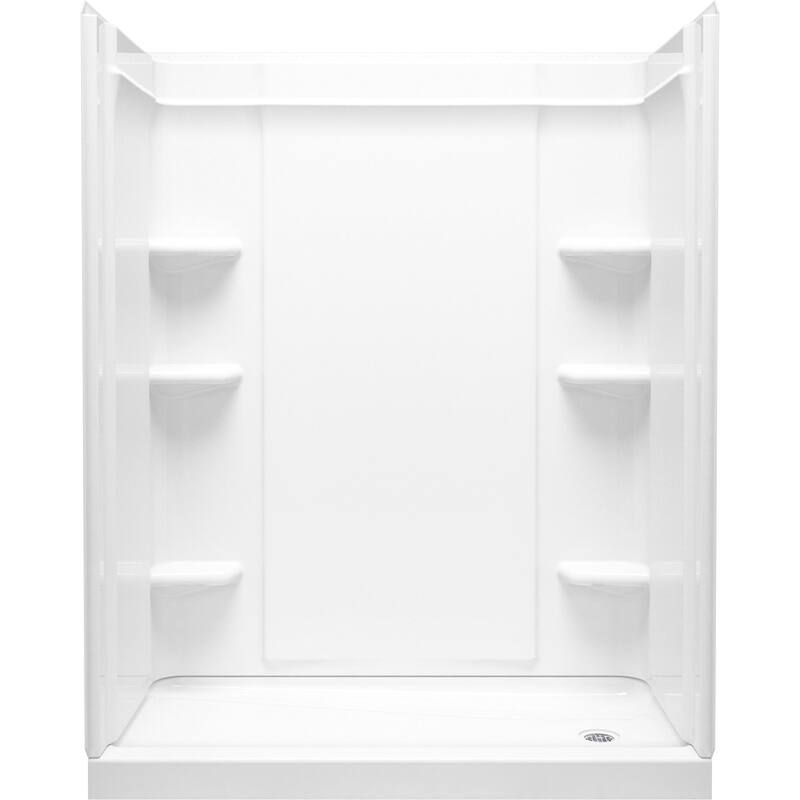 Sterling 72440126 Medley 60" X 30" Shower Stall With Aging In Place - White