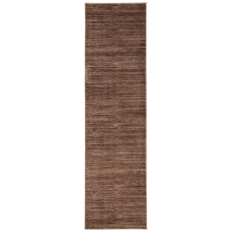 SAFAVIEH Vision Sunanda Modern Ombre Tonal Rug - 2'2" x 18' Runner - Brown