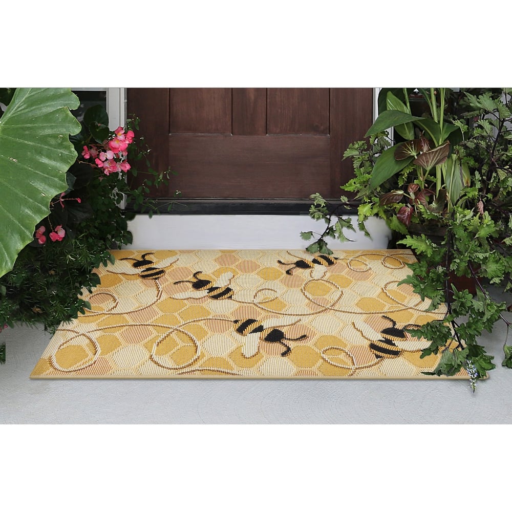 Liora Manne Esencia Bee Free Indoor/Outdoor Mat