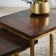 preview thumbnail 4 of 7, Lynda Set of 2 Mango Wood Nesting Tables in Dark Brown by Kosas Home