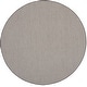 preview thumbnail 76 of 119, Nourison Courtyard Indoor/Outdoor Modern Geometric Area Rug 6' x Round - Ivory/Charcoal