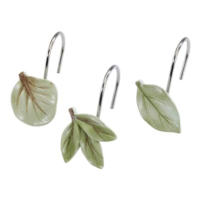 Avanti Linens Ombre Leaves Shower Hooks - Multicolor
