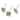 Avanti Linens Ombre Leaves Shower Hooks - Multicolor