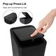 preview thumbnail 12 of 40, 2.6 Gallon Slim Plastic Trash Can with Press Top Lid