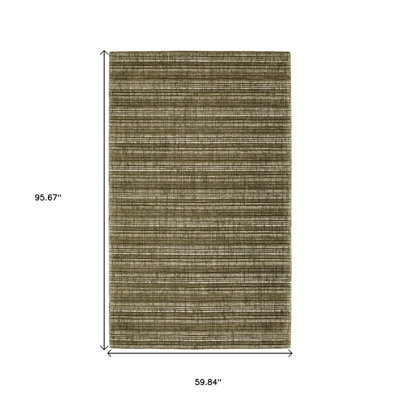 HomeRoots Striped Industrial Rectangle Area Rug