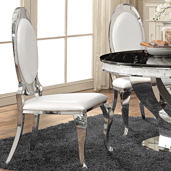 Chrome dining chairs discount